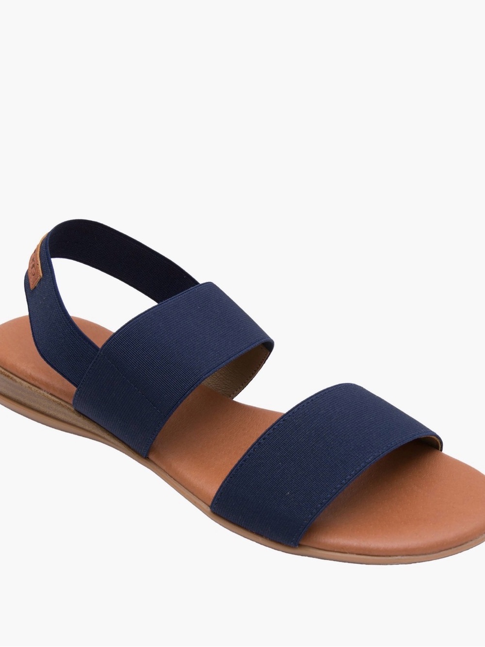 André Assous Navy Elastic Comfort Sandals Women’s Size 6 Made in Spain